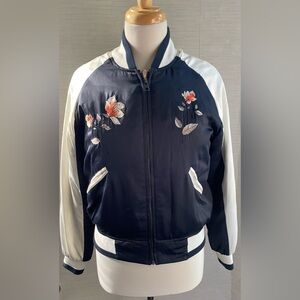 Urban Outfitters Satin Bomber Jacket/Silence and Noise